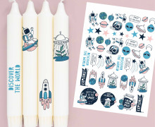 DIN A4 - Tattoofolie - I need more space - für Kerzen / Keramik