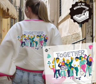 Onkel Bo's Bügelbilder - DIN A4 - Together - Käselotti - BIG