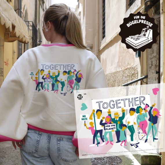 Onkel Bo's Bügelbilder - DIN A4 - Together - Käselotti - BIG