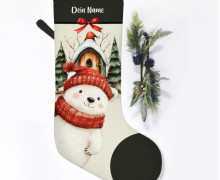 DIY-Nähset - Nikolaussocke - Softshell - Niedlicher Eisbär