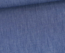Leichter Jeansstoff - Slub - Leinen Look - Jeansblau