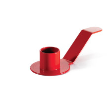 Kerzenhalter - Die Holde Isolde - Rot (02) - Kreativer Kerzenständer für Stabkerzen 2,2cm - für z.B. Untertassen & Gegossenes (02)