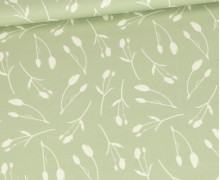 Modal Jersey - Spring Is Here - Tulpen - Lichtgrün - Irene Pacha - abby and me