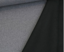 Softshell - Fleece - Meliert - Grau/Schwarz