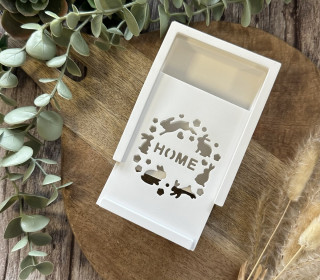 Silikon - Gießform - Kleine Geschenkdose - HOME - Gutschein Box - vielfältig nutzbar