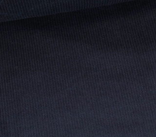 Cord - Breitcord - Leicht Elastisch - 320g - Washed-Look - Uni - Stahlblau