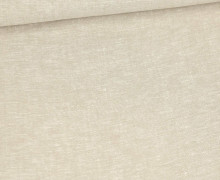 Leinen - Baumwolle - Mischgewebe - Uni - Melange - 176g - Beige