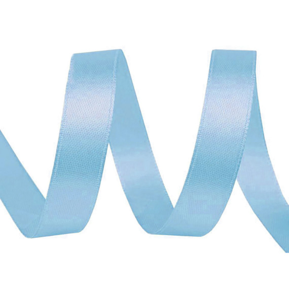 1 Rolle Satinband - 22,5m - Hellblau - Schleifenband - Zierband - 10mm - Uni