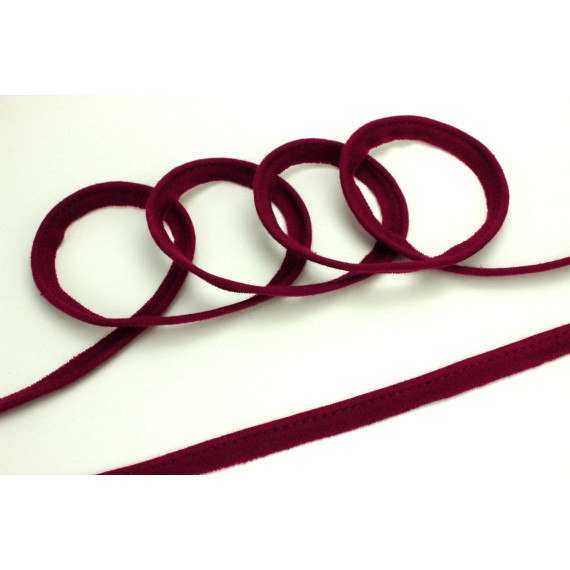 1 Meter elastisches Paspelband/Biesenband - Matt - Bordeaux