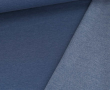 Kuschelsweat Leicht - Uni - 250g - Taubenblau Meliert