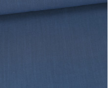 Viskose Leinen - Leinenstoff - Uni - Jeansblau Dunkel