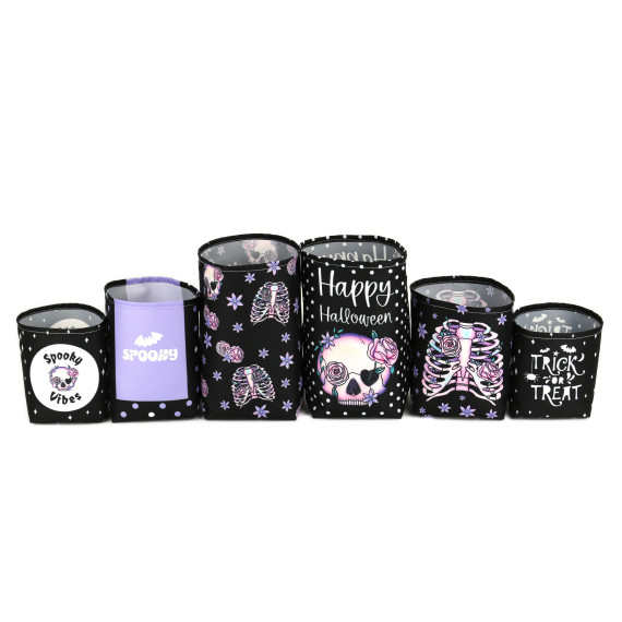 DIY-Nähset - Laternen - Utensilo - Purple Spooktober - Halloween - Outdoorstoff - abby and amy