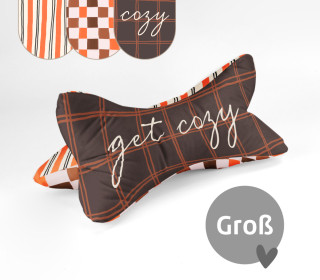 DIY-Nähset - Leseknochen - Groß - Get Cozy - Velvet - abby and amy