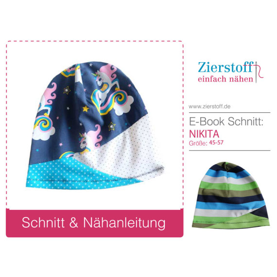 E-BOOK – Mütze, Beanie „NIKITA“ – inkl. 2 Variationen