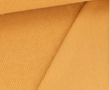 Strick Frottee Jersey - Uni - Dunkelgelb