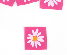 1 Label - Gänseblümchen - Pink - KnilchArt Design