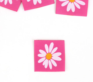 1 Label - Gänseblümchen - Pink - KnilchArt Design