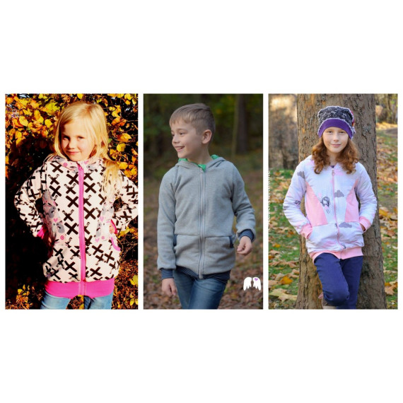 eBook - Sweatjacke Philipp 74 - 164 Schnittmuster Nähanleitung Engelinchen