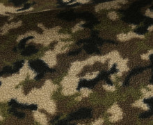Teddystoff - Camouflage - Olivgrün/Schwarz/Sand