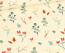 Sommersweat - Herrlicher Herbst - Sträucher - Ecru - Bio Qualität - abby and me