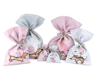 DIY-Nähset - 6 Geschenkbeutel - Set - Partydackel - Treeebird - Soft Canvas - abby and amy