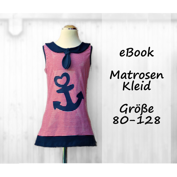 eBook Matrosenkleid Enie Gr. 80-128 inkl. Anker-Plott/Appli