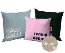 Kissenstoff - DIY - Kissen-Set - halli galli - Velvet - abby and amy