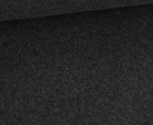 Bio-Baumwoll Fleece - Uni - Melange - Anthrazit