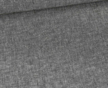 Leinen - Baumwolle - Mischgewebe - Uni - Melange - 176g - Schwarz