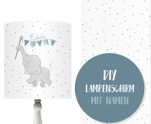 DIY Lampenschirm - Beautiful Summer - Eddi - Stickherz - Set - personalisierbar - zum Selbermachen