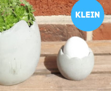 Silikon - Gießform - Eierschale Blumentopf - klein - 2in1 - vielfältig nutzbar