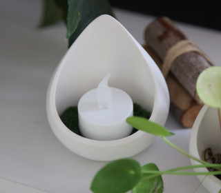 Silikon - Gießform - Eleganter Teelicht-Tropfen - Teelichthalter - vielfältig nutzbar