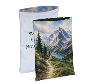 DIY-NÄHSET - Buchtasche - Take Me To The Mountains - Softshell - abby and amy