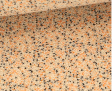 Teddystoff - Teddy Tweed - Bunte Tupfen - Beige