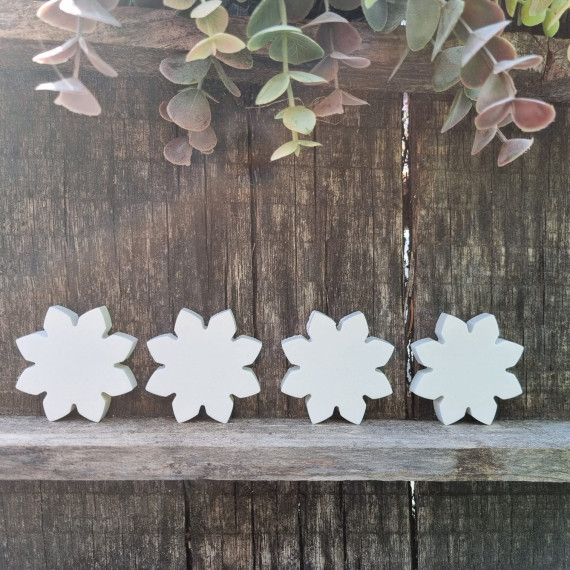 Silikon - Gießform - Mini-Blüten - 4er-Set - vielfältig nutzbar