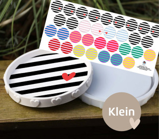 Outdoorstoff - Streifen - Inlays für Silikon - Dekoteller - Tablett - Klein - studio.mARTinchen - abby and amy