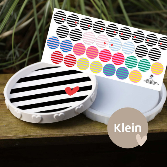Outdoorstoff - Streifen - Inlays für Silikon - Dekoteller - Tablett - Klein - studio.mARTinchen - abby and amy