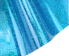 A4 Holographie Flex - Bügelfolie - Blau