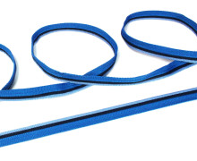  1 Meter dreifarbiges Paspelband/Biesenband - Trio - Marineblau