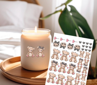 Rub-On Sticker - Teddylein/Teddylove - Tante Henni Rubon - vielfältig nutzbar