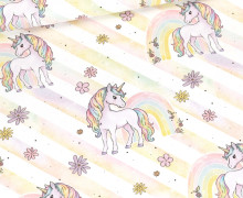 Sommersweat - Sparkle Unicorn - Weiß - Bio Qualität - Little Love - abby and me