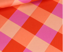 Baumwoll Satin - Webware - NERIDA HANSEN - Large Gingham - Rot
