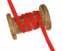1 Meter Paspelband - Baumwolle - 8mm - Uni - Rot