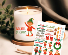 Rub-On Sticker - Wicht(el)ig - Weihnachten - Tante Henni Rub-Ons - vielfältig nutzbar