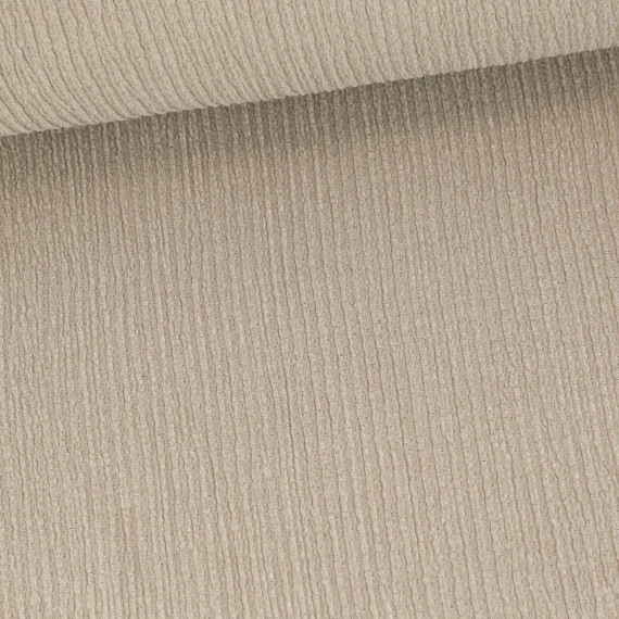 Baumwoll Crinkle - Uni - Leicht elastisch - Sand