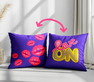Genähtes Kissen inkl. The Future is Female - Love ON - Lausemia Design Studio - Mein Hanseherz