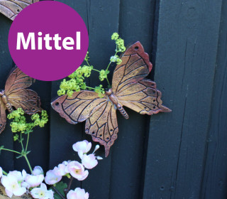 Silikon - Gießform - Schmetterling - gemusterte Flügel - Gartendeko - Mittel - vielfältig nutzbar