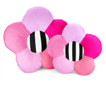 DIY-Nähset - Blumenkissen - Pinktöne - Streifen - Velvet - abby and amy