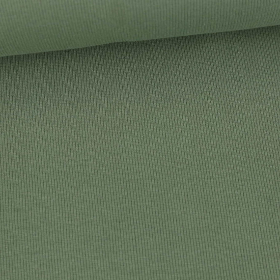 Bündchen Standard - Feine Rippen - Uni - Lichtgrün Dunkel -  #821