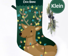 DIY-Nähset - Nikolaussocke - KLEIN - Softshell - Rudolph - Käselotti